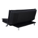 Dkton Designová rozkládací sedačka Alun 196 cm černá