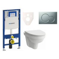Cenově zvýhodněný závěsný WC set Geberit do lehkých stěn / předstěnová montáž+ WC Laufen Laufen