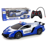 mamido  Policejní auto na dálkové ovládání RC 1:16 modré RC
