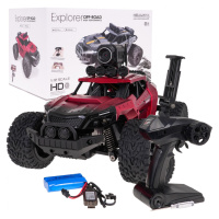 mamido Terénní autíčko na dálkové ovládání Crawler Pioneer 1:12 s kamerou červené RC