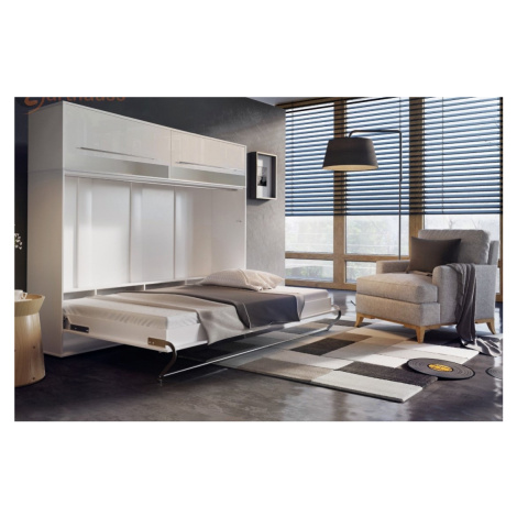 Dig-net nábytek Nástavec na sklápěcí postel Lenart CONCEPT PRO CP-09 Barva: Bílá / bílý lesk