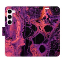 iSaprio flip pouzdro Abstract Dark 02 pro Samsung Galaxy S23 5G