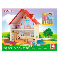 Igráčkův domeček + 2 x  Igráček, nábytek