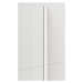 Polysan ESCA WHITE MATT jednodílná sprchová zástěna k instalaci ke stěně, sklo Flute, 1500 mm