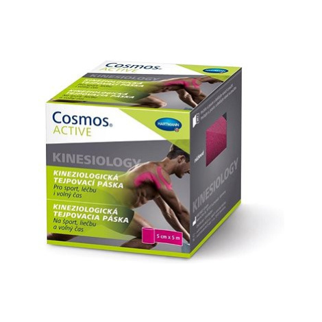 COSMOS® ACTIVE pružná samolepící tejpovací páska růžová 5 cm × 5 m