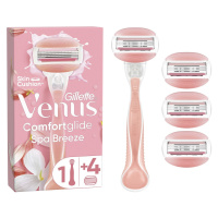 Gillette Venus ComfortGlide Spa Breeze dámský holicí strojek 1 ks + 4 náhradní hlavice