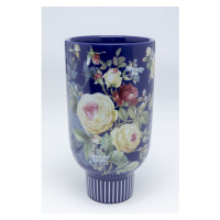 KARE Design Modrá kameninová váza Blooming 27cm
