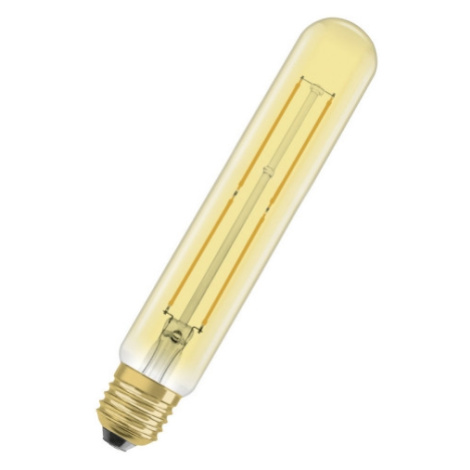 LED žárovka Vintage 1906 E27 OSRAM 4W (35W) teplá bílá (2000K) Retro Filament Gold Tubular