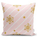 Vánoční povlak na polštář Minimalist Cushion Covers Gold Snowflakes, 42 x 42 cm