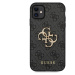 Zadní kryt Guess PU 4G Metal Logo GUHCN614GMGGR pro Apple iPhone 11, šedá