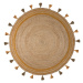 Kusový koberec Lunara Jute Circle Ochre 150x150 cm