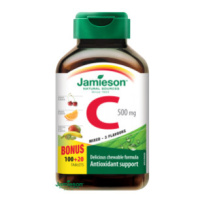 JAMIESON Vitamín C 500mg 3 ovocné přích.tbl.100+20