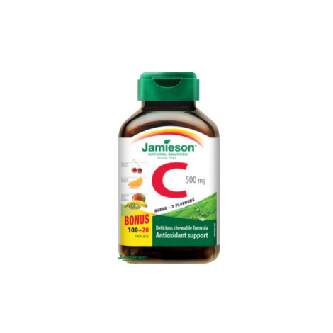 JAMIESON Vitamín C 500mg 3 ovocné přích.tbl.100+20