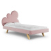 MINKO Čalouněná jednolůžková postel CLOUD do dětského pokoje Zvolte barvu: Růžová, Zvolte rozměr