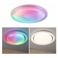 PAULMANN LED stropní svítidlo Rainbow efekt duhy RGBW 230V 38,5W chrom/bílá