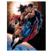 Zuty Malování podle čísel Wonder woman a Superman letí