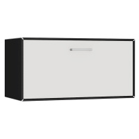 mauser Závěsný samostatný box, 1 zásuvka, šířka 770 mm, černá / signální bílá