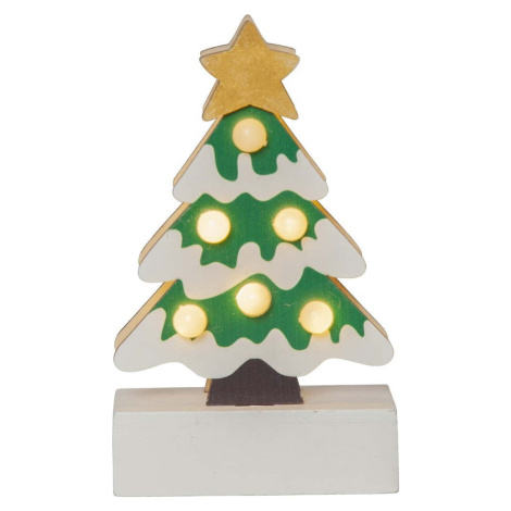 Bílo-zelená světelná dekorace s vánočním motivem Freddy – Star Trading