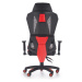 Halmar Herní židle Domen, černá/červená