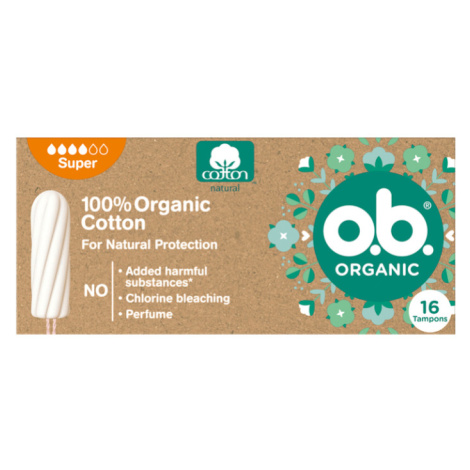 O.B. Organické tampony super 16 ks