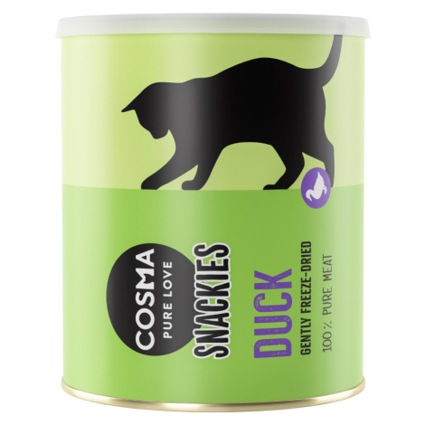 Výhodné balení Cosma Snackies Maxi Tube - lyofilizované snacky pro kočky - kachna 3 x 130 g