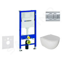 GEBERIT Duofix Set předstěnové instalace, klozetu Oudee a sedátka softclose, tlačítko Delta01, l