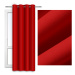 Dekorační závěs s kroužky COLOR 250 barva 12 červená 140x250 cm (cena za 1 kus) MyBestHome