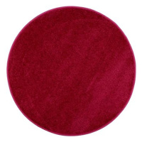 Vopi Kusový koberec Eton vínově červený kruh