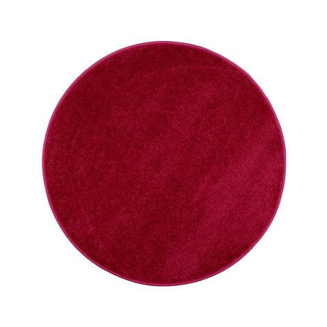 Vopi Kusový koberec Eton vínově červený kruh
