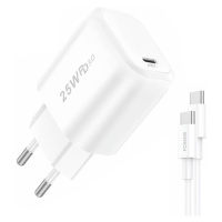 Síťová nabíječka Foneng EU40 Type-C na Type C + kabel USB C