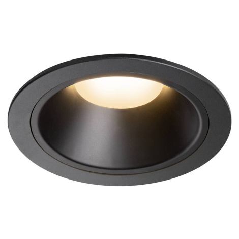BIG WHITE SLV NUMINOS XL Stropní vestavné svítidlo, 2700 K, 40°, IP20, kulaté, černé 1009921