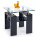 Halmar Konferenční stolek Diana H kwadrat, černý lak