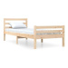 Rám postele masivní dřevo 90 × 200 cm, 814804
