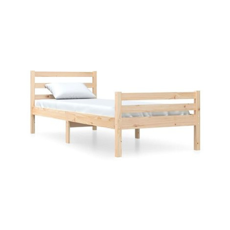 Rám postele masivní dřevo 90 × 200 cm, 814804 SHUMEE