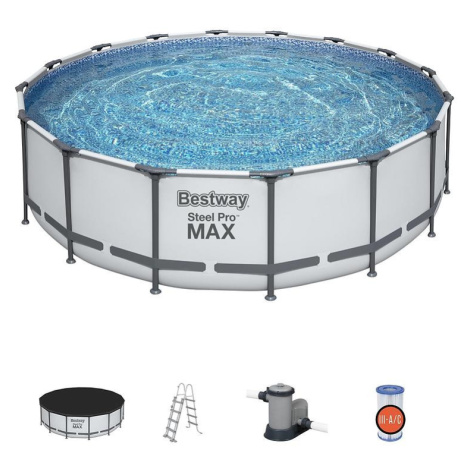 Bazén STEEL PRO MAX 4.88 x 1.22 m s filtrací, 5612Z Bestway