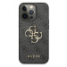 Guess GUHCP13L4GMGGR hard silikonové pouzdro iPhone 13 / 13 Pro 6.1" gray 4G kovové logo