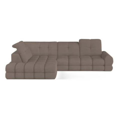 Levostranná rohová sedačka Tollo L s elektricky výsuvným sedákem a úložným prostorem na lůžkovin Wersal