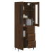 vidaXL Skříň highboard hnědý dub 69,5 x 34 x 180 cm kompozitní dřevo