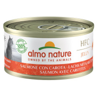 Almo Nature HFC Jelly losos s mrkví, 6 × 70 g