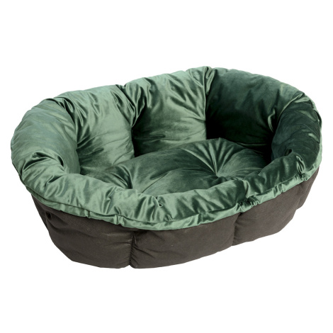 Polštář Ferplast Sofa pro koš pro psy Siesta Deluxe - sametově zelený - 4: D 64 x Š 48 x V 25 cm