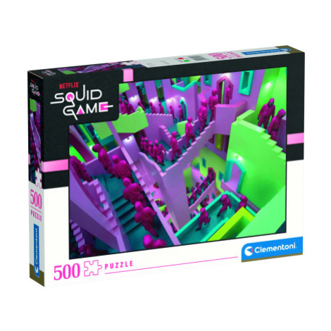 Clementoni 35130 - Puzzle 500 Netflix: Squid game (Hra na oliheň)