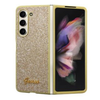 Guess hard kryt na Samsung Galaxy Z Fold 5 Gold Glitter Flakes Metal Logo