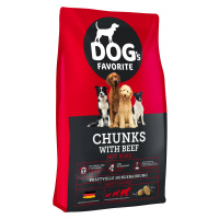 Dog’s Favorite Chunks with Beef 15 kg