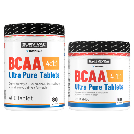 Survival BCAA 4:1:1 Ultra Pure Tablets AKCE 400 tbl + 250 tbl