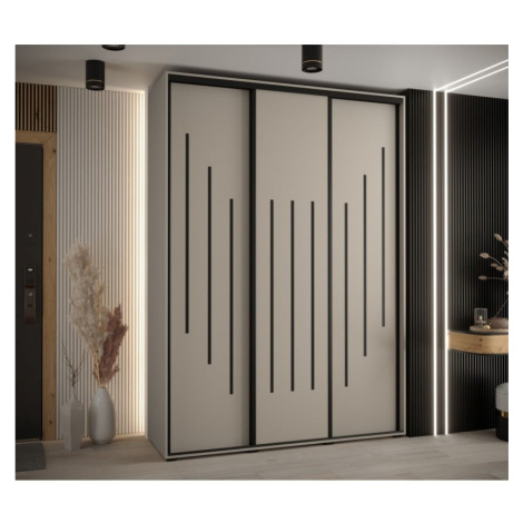 Vysoká posuvná skříň Dakota 8 180 hloubka 45 cm výška 235,2 cm - Abiks Meble
