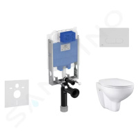 IDEAL STANDARD ProSys Set předstěnové instalace, klozetu a sedátka Bau Ceramic, tlačítka Oleas M