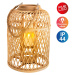 Näve LED solární lucerna Korb, bambus, 38 cm, přírodní