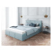 FDM Čalouněná manželská postel FRESIA | 160 x 200 cm Barva: Modrá