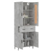 vidaXL Skříň highboard betonově šedá 69,5x34x180 cm kompozitní dřevo