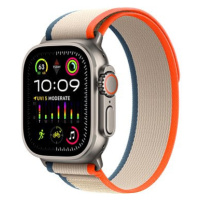 Apple Watch Ultra 2 49mm titanové pouzdro s oranžovo-béžovým trailovým tahem - S/M